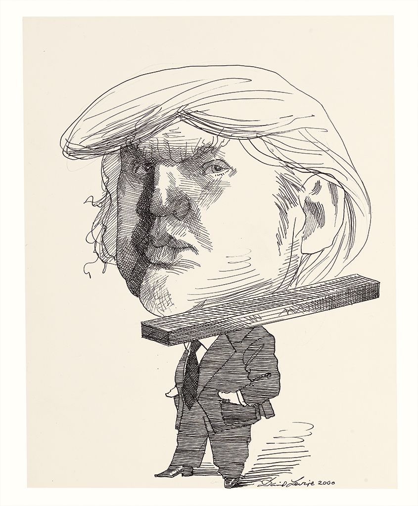 (CARICATURE.)  DAVID LEVINE. Donald Trump.